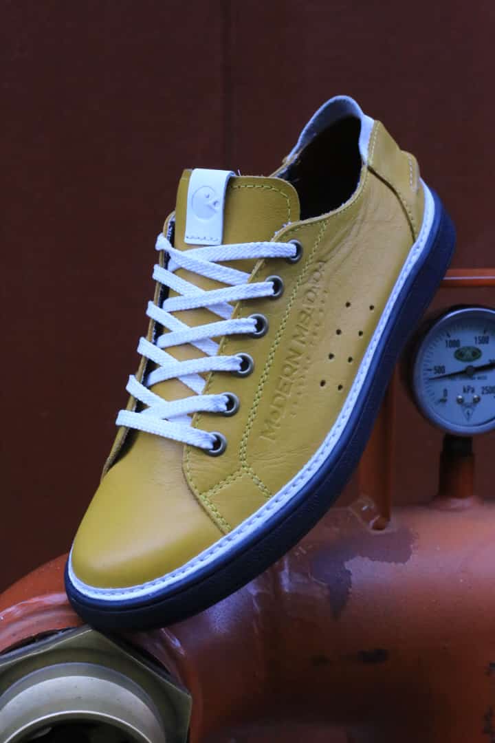 Modern Mbadada classic sneaker Mustard and Black/brown/white Sole - Image 12