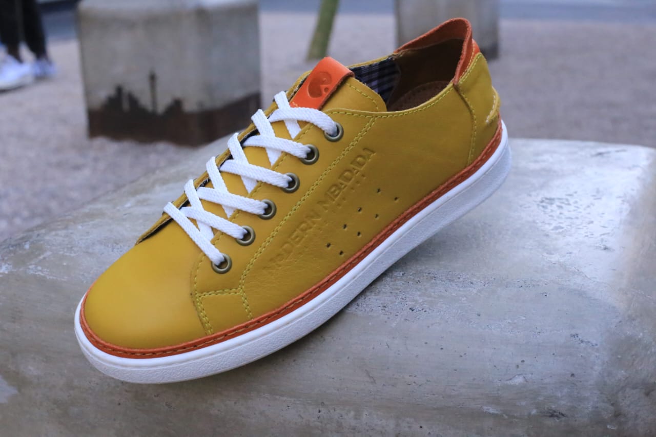 Modern Mbadada classic sneaker Mustard and Black/brown/white Sole - Image 10